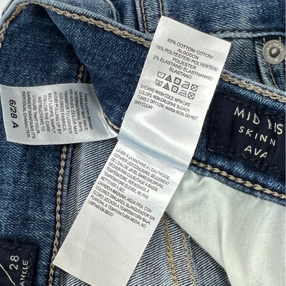 LUCKY BRAND Mid Rise Skinny Ava Women’s Jeans Size 6/28 - Picture 7 of 12